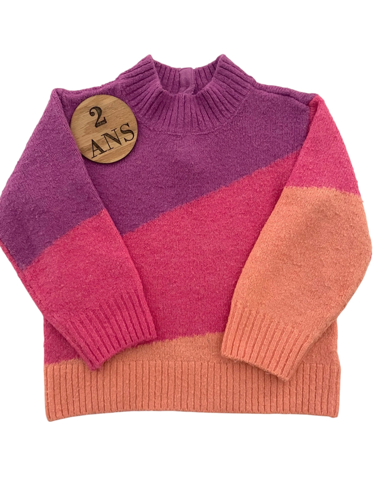 Pull en mailles, tricolore, H&M