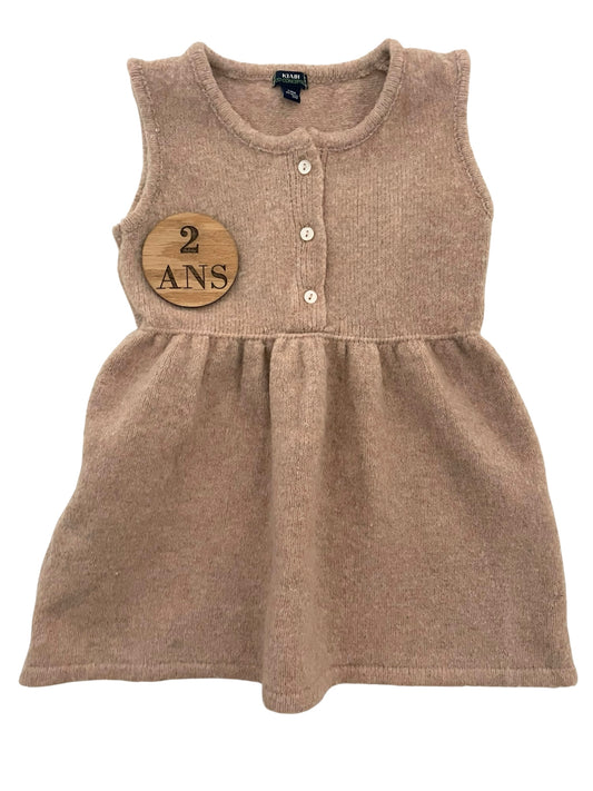 Robe épaisse, beige, Kiabi